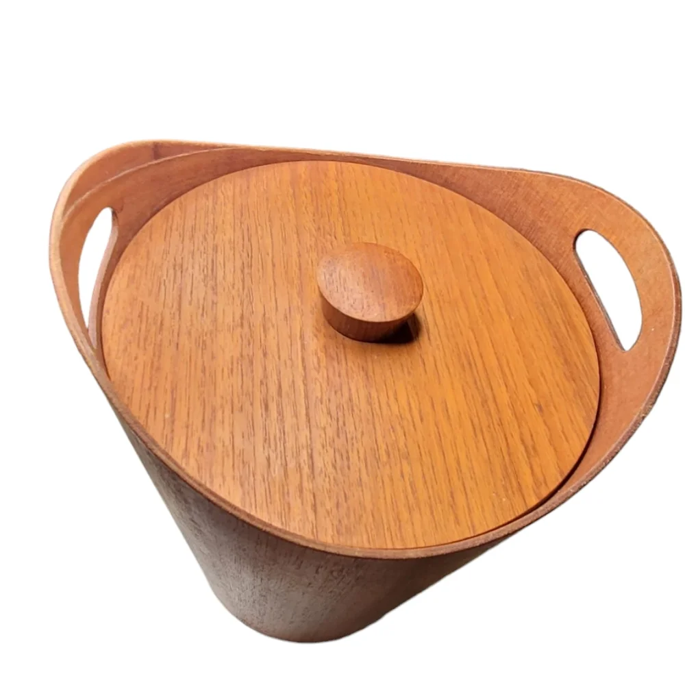 MCM Wooden Ice Bucket